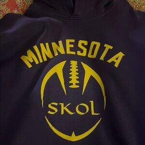 Minnesota Skol Hoodie - Purple and Yellow